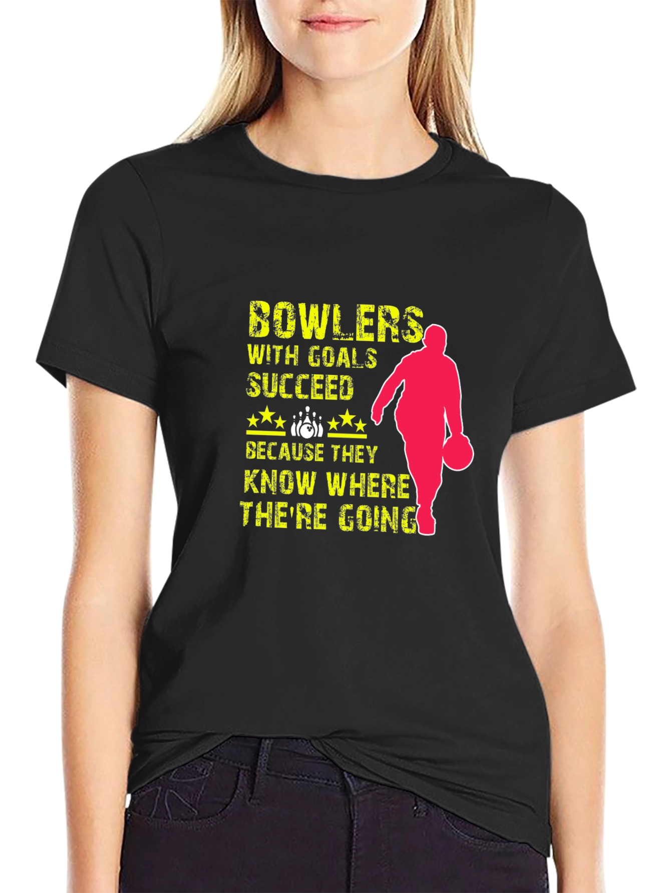 Bowlers Succeed T-Shirt - Bowling with Goals