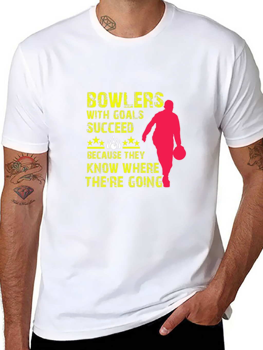 Bowlers Succeed T-Shirt - Bowling with Goals
