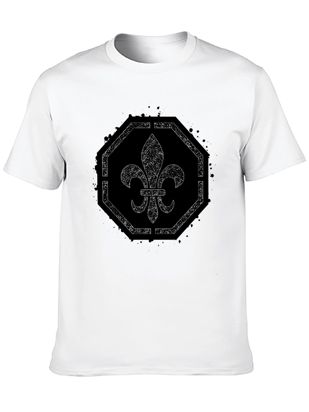 Fleur-de-lis Graphic Tee - Distressed Print