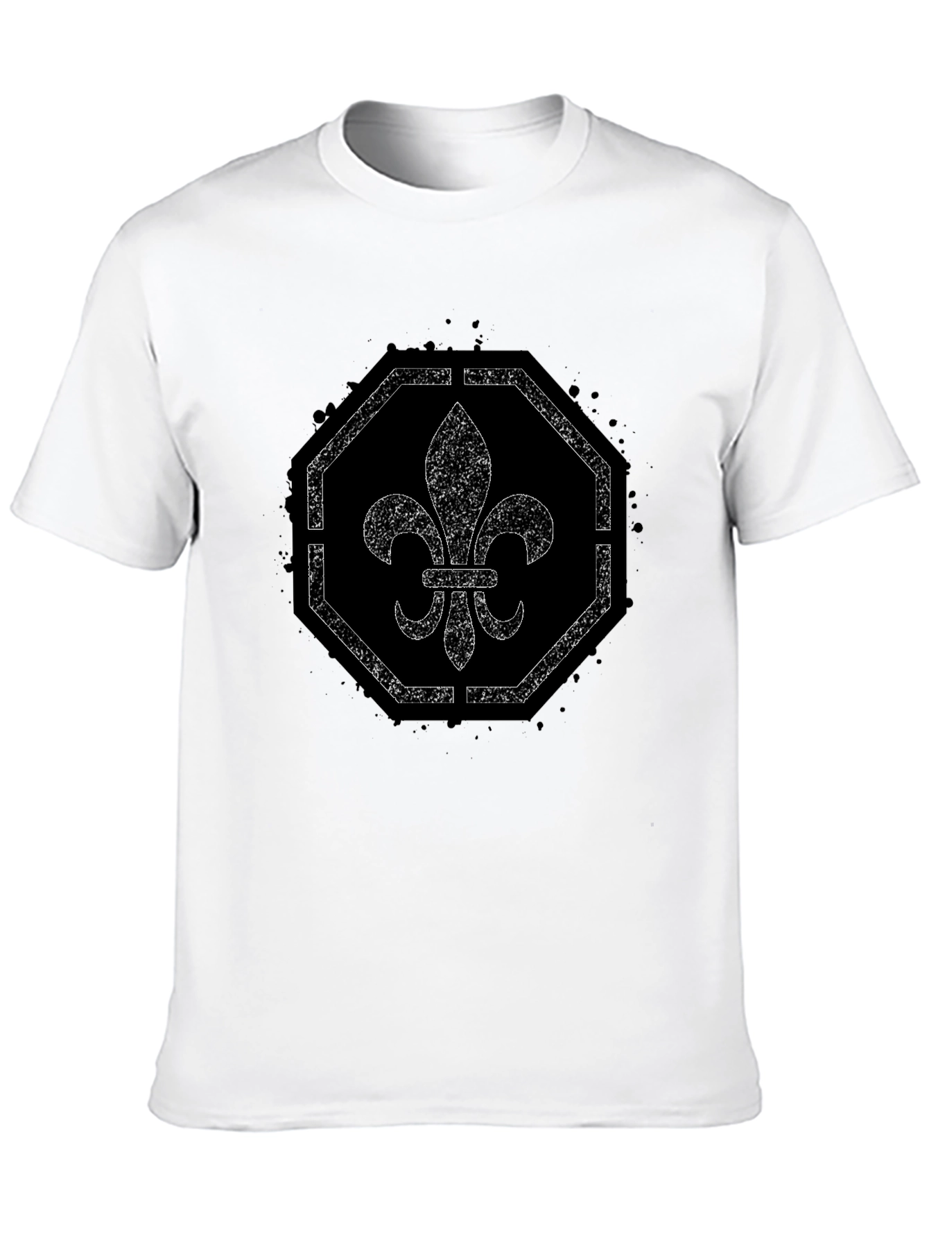 Fleur-de-lis Graphic Tee - Distressed Print