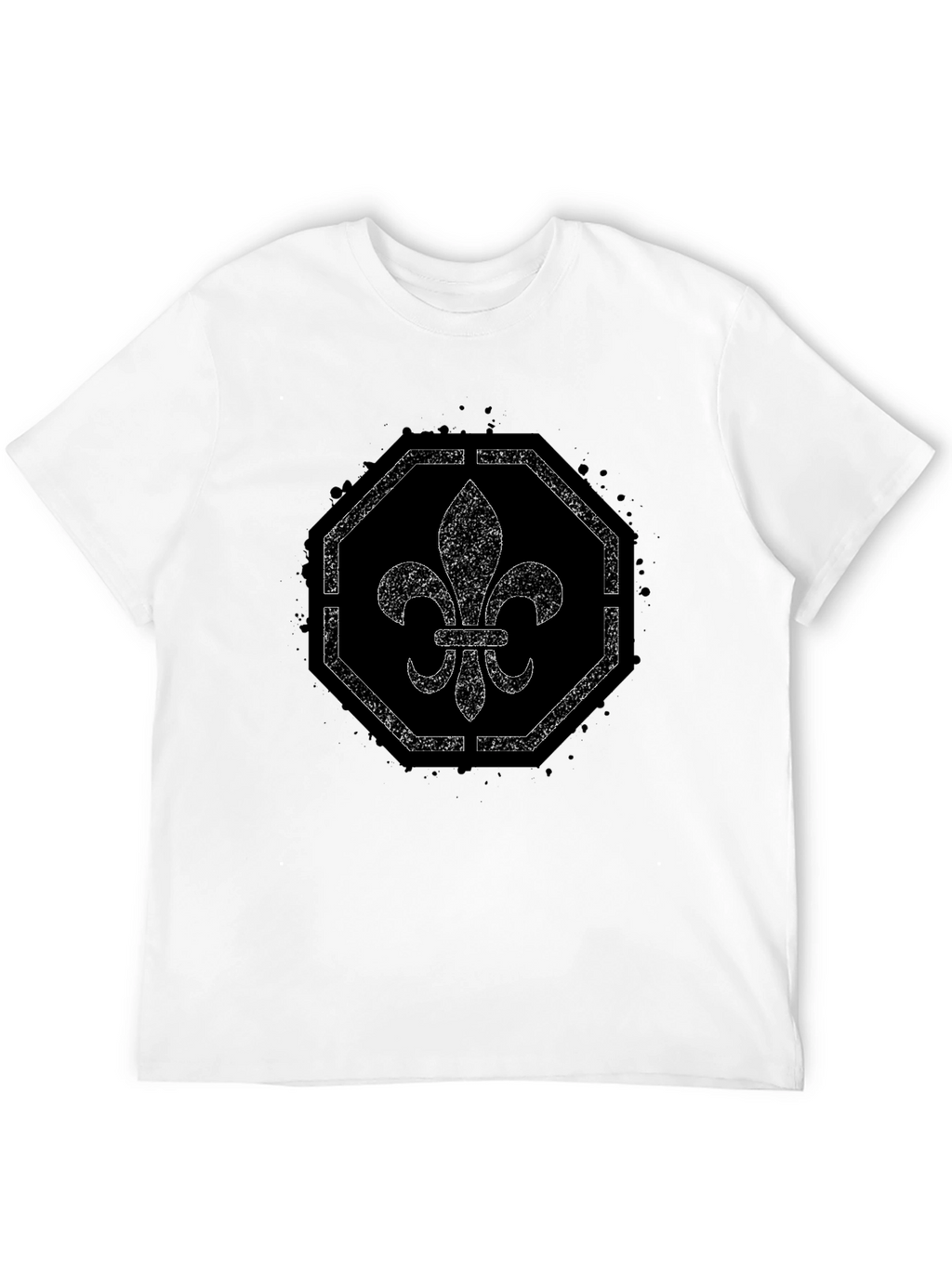 Fleur-de-lis Graphic Tee - Distressed Print