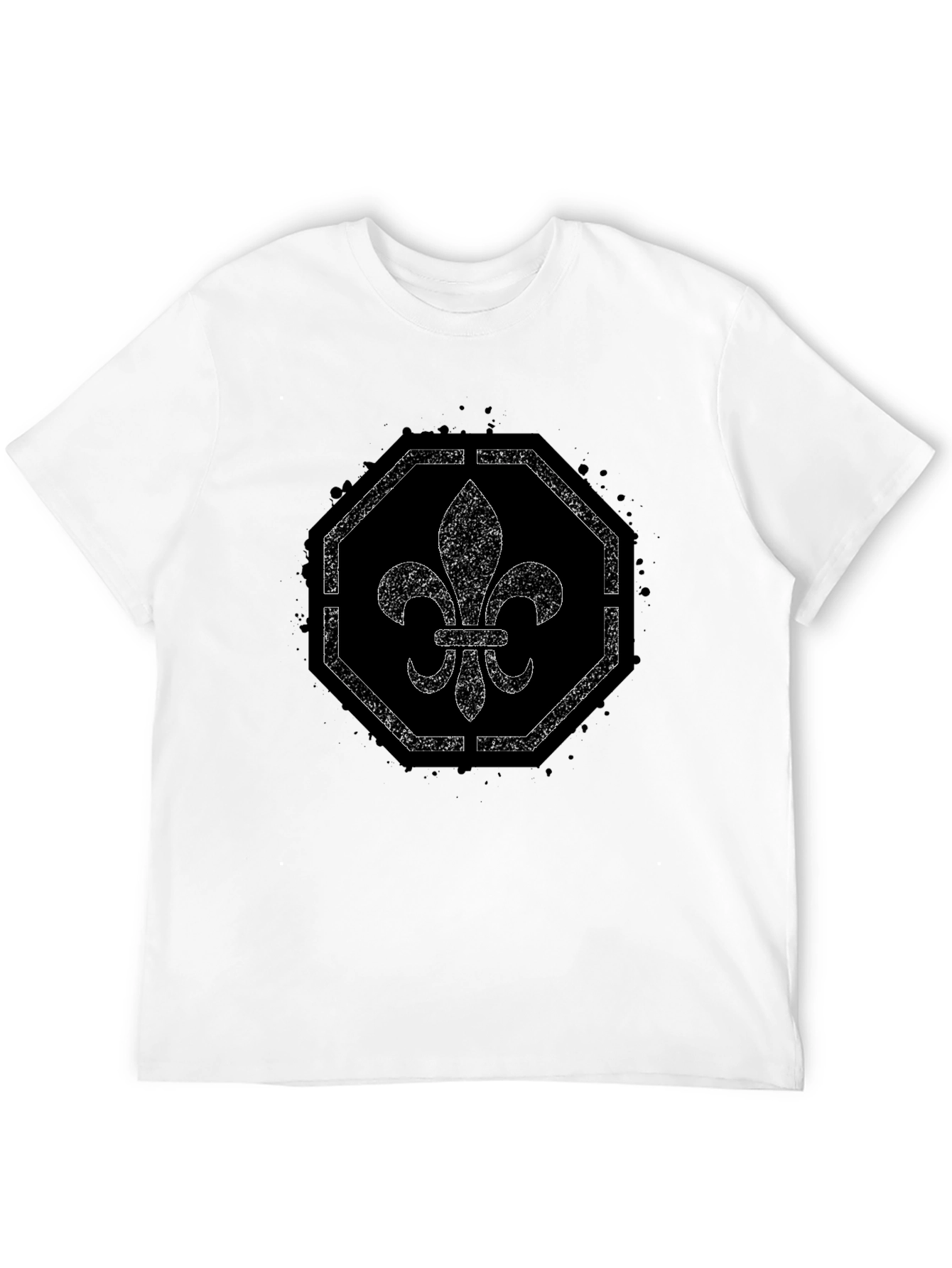 Fleur-de-lis Graphic Tee - Distressed Print