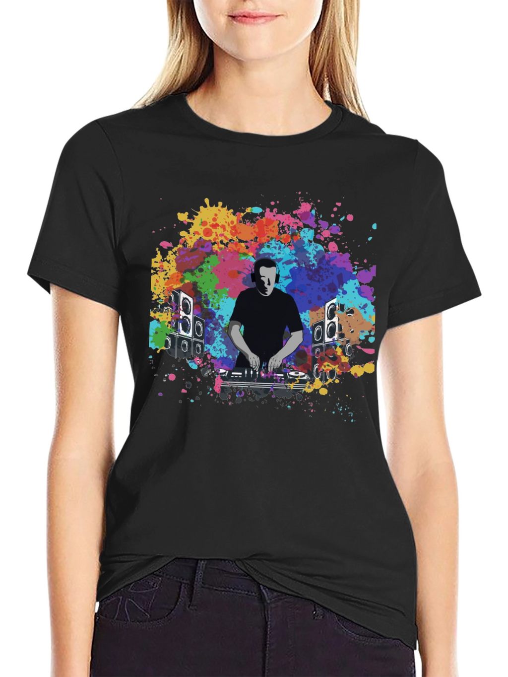 DJ Splatter T-Shirt - Music Lover Graphic Tee