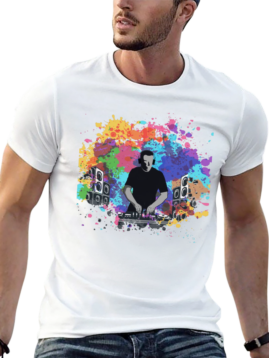 DJ Splatter T-Shirt - Music Lover Graphic Tee