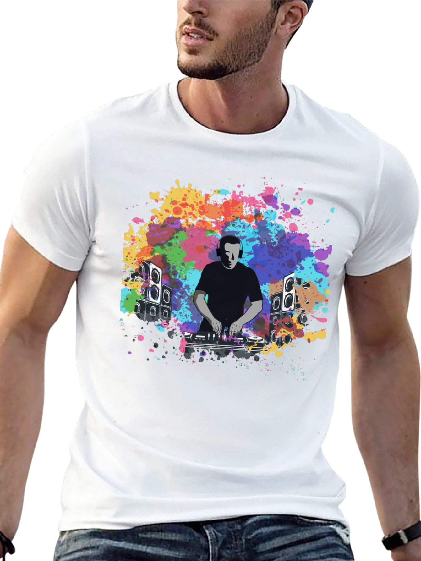 DJ Splatter T-Shirt - Music Lover Graphic Tee