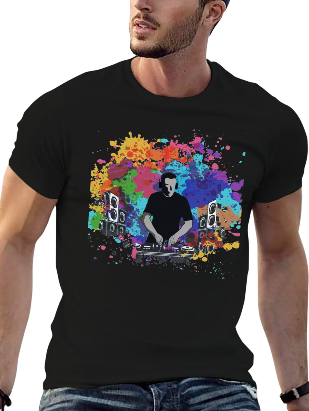 DJ Splatter T-Shirt - Music Lover Graphic Tee
