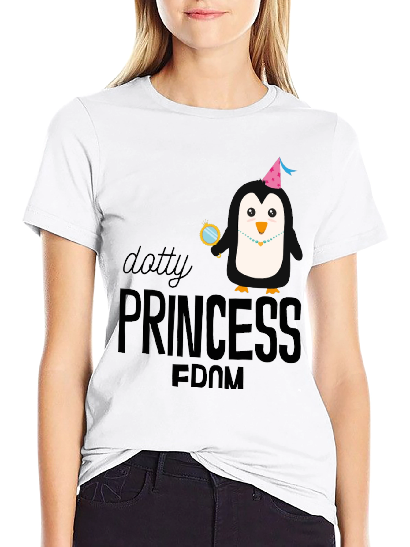 Dotty Princess Penguin T-Shirt