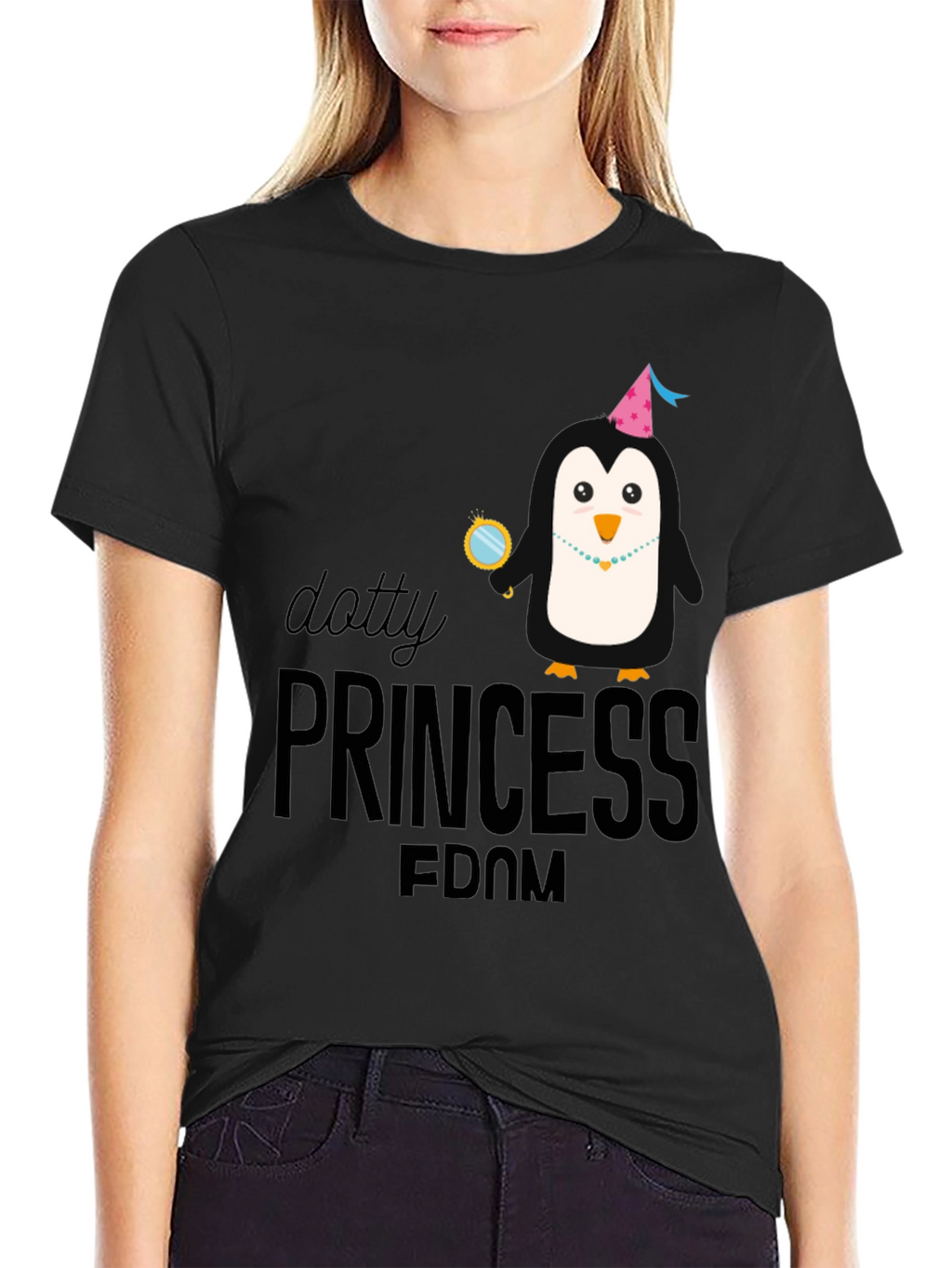 Dotty Princess Penguin T-Shirt