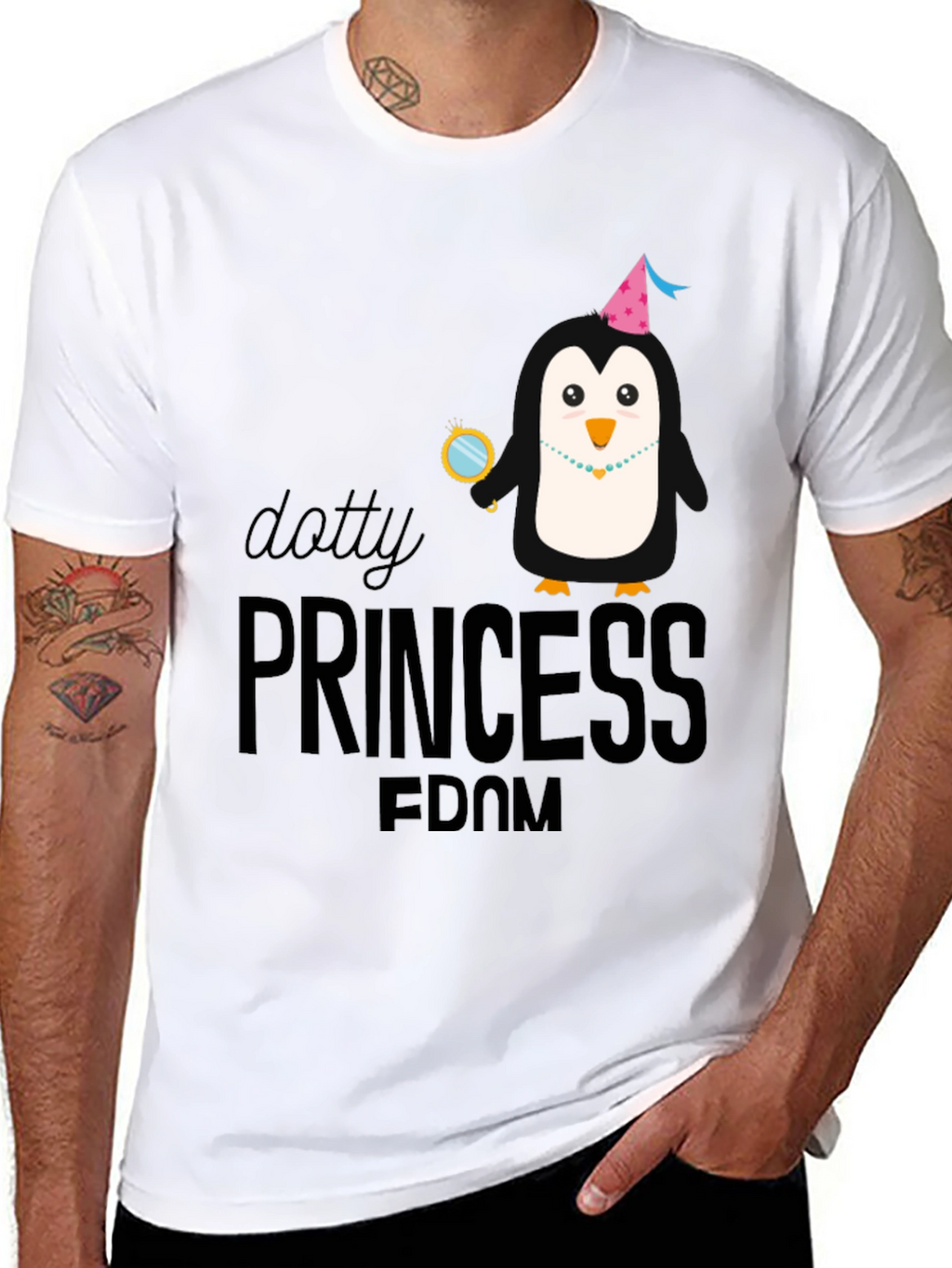 Dotty Princess Penguin T-Shirt