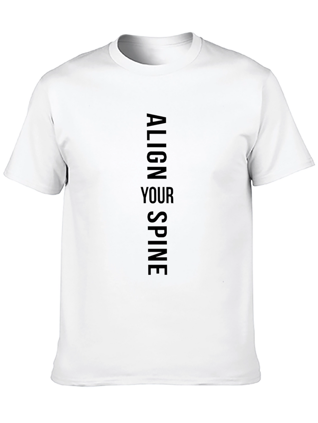 Align Your Spine Black T-Shirt
