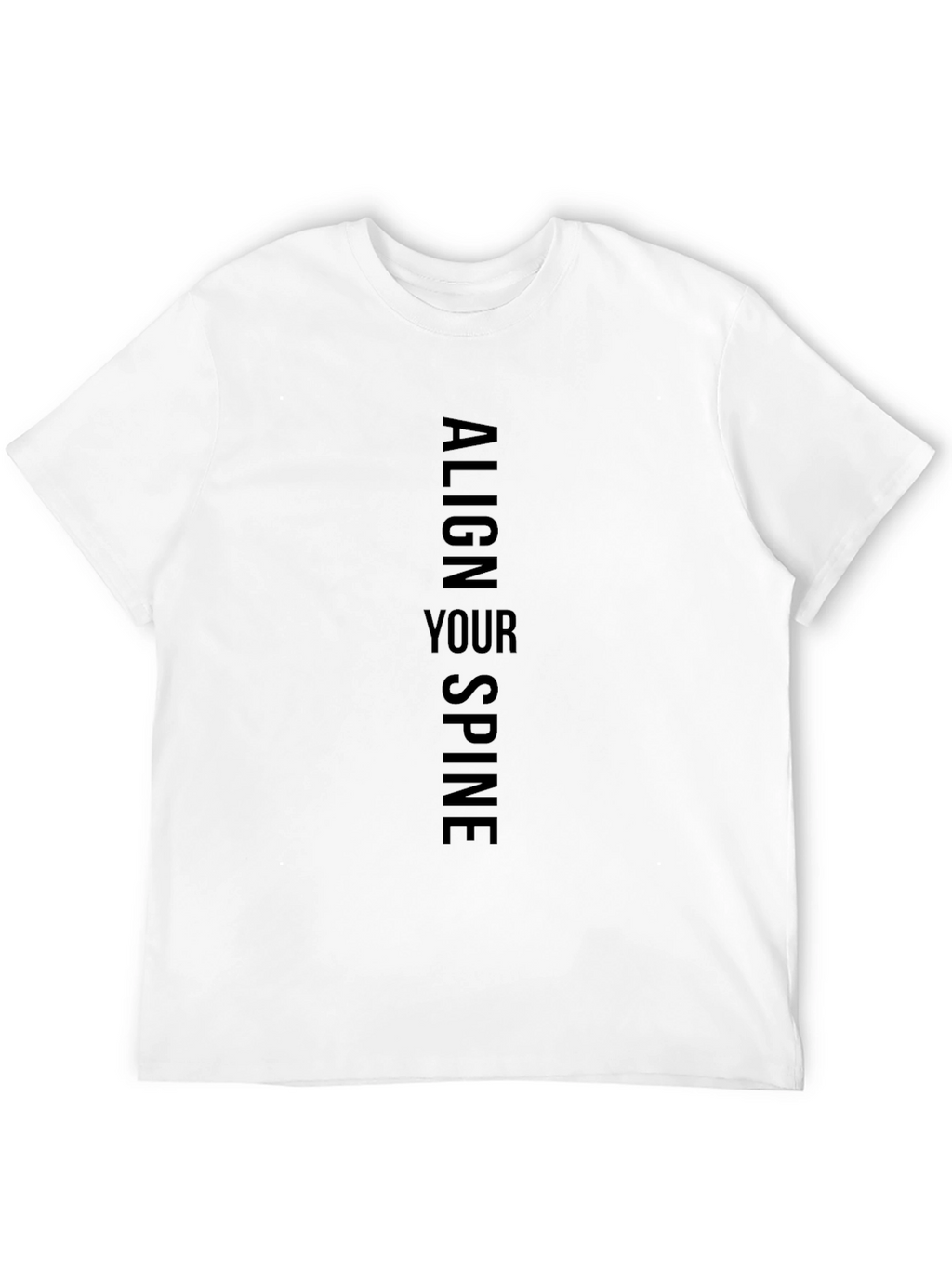 Align Your Spine Black T-Shirt