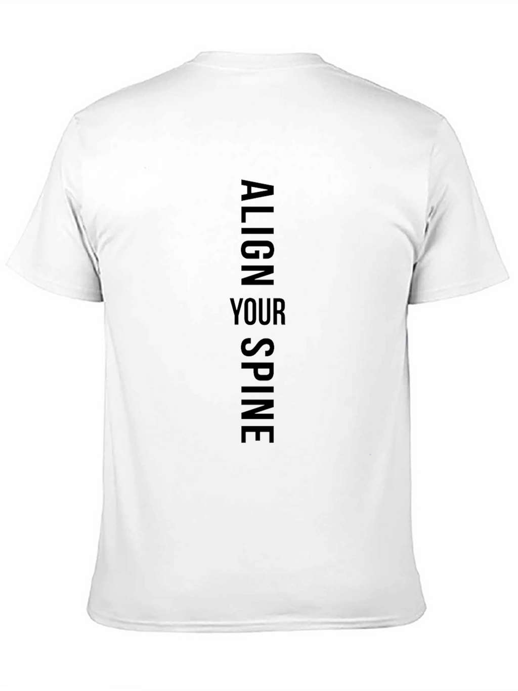 Align Your Spine Black T-Shirt