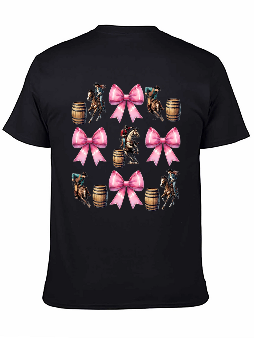 Western Rodeo Bow Pattern T-Shirt