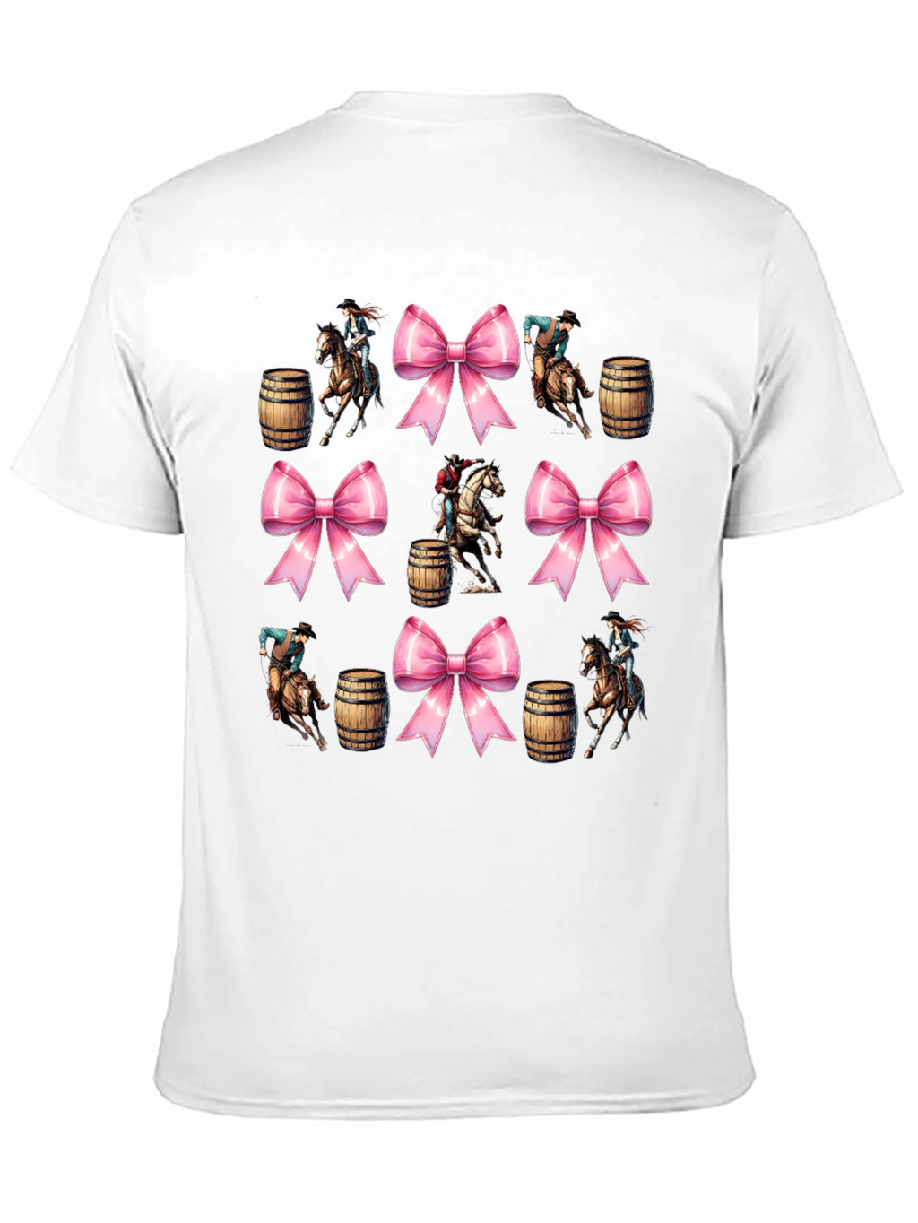 Western Rodeo Bow Pattern T-Shirt