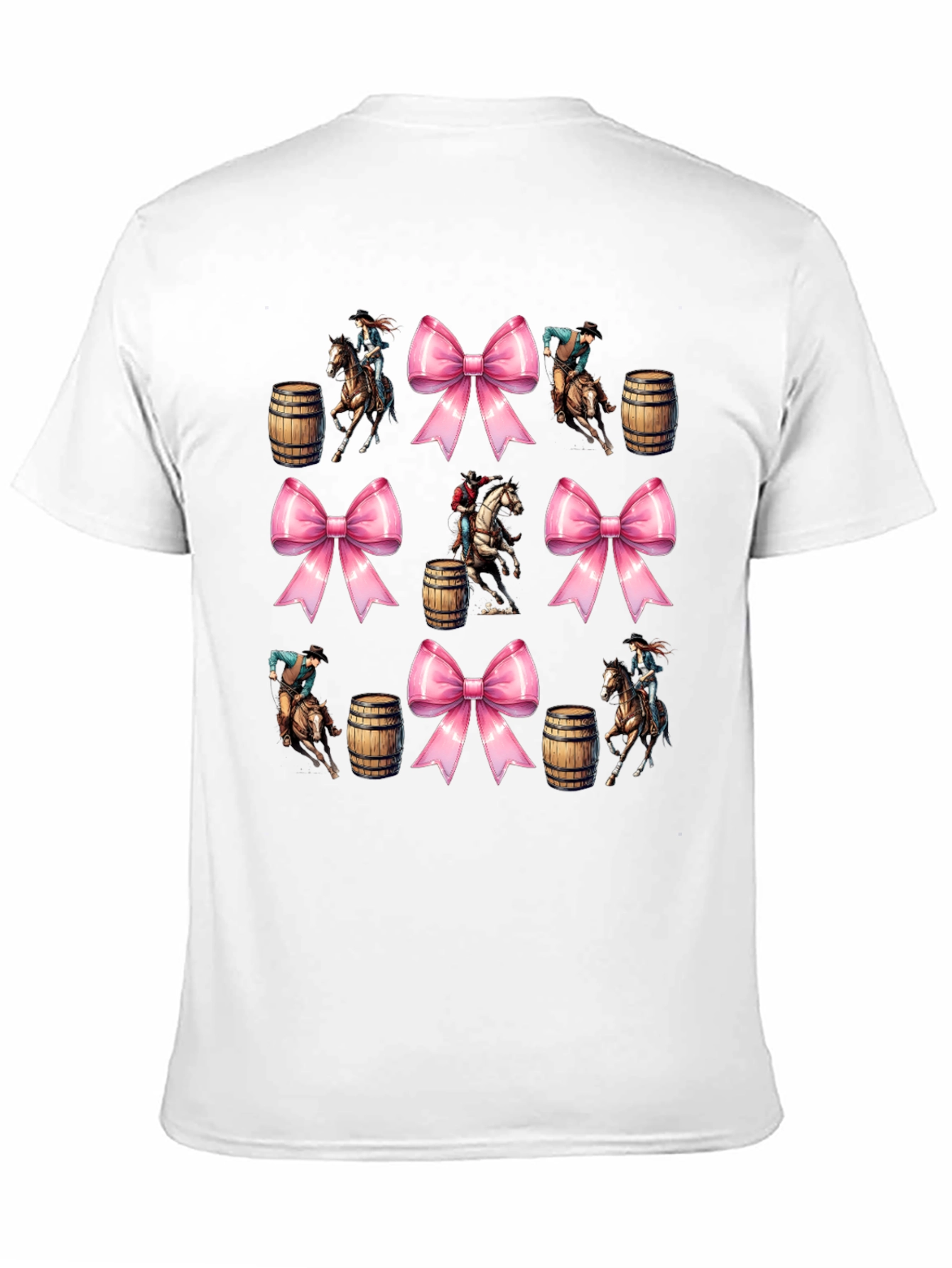 Western Rodeo Bow Pattern T-Shirt