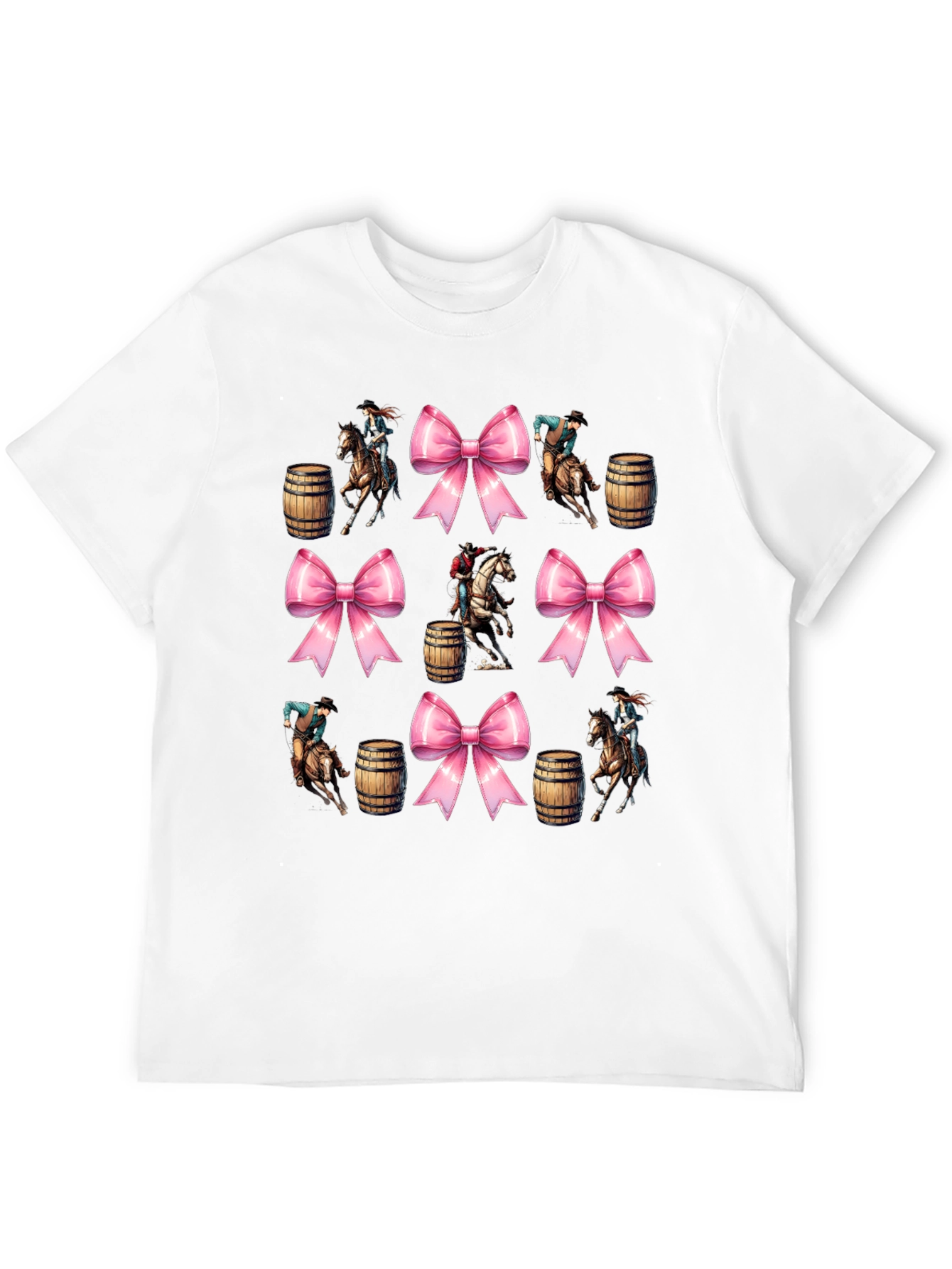 Western Rodeo Bow Pattern T-Shirt