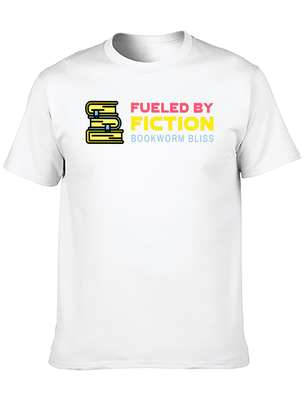 Fueled By Fiction Bookworm Bliss Black T-Shirt