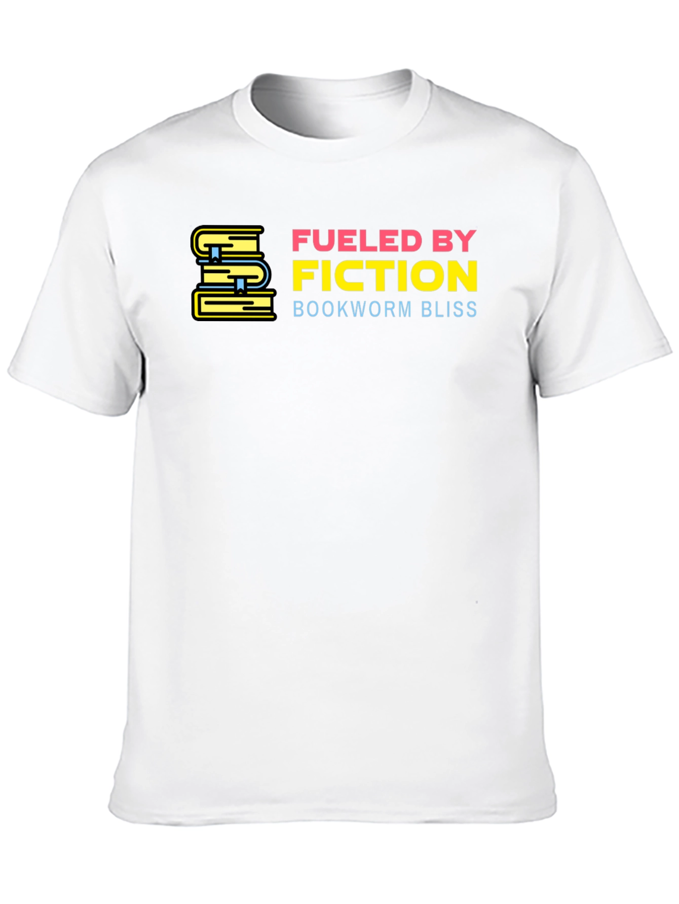 Fueled By Fiction Bookworm Bliss Black T-Shirt