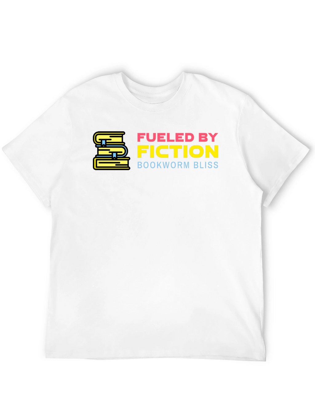 Fueled By Fiction Bookworm Bliss Black T-Shirt