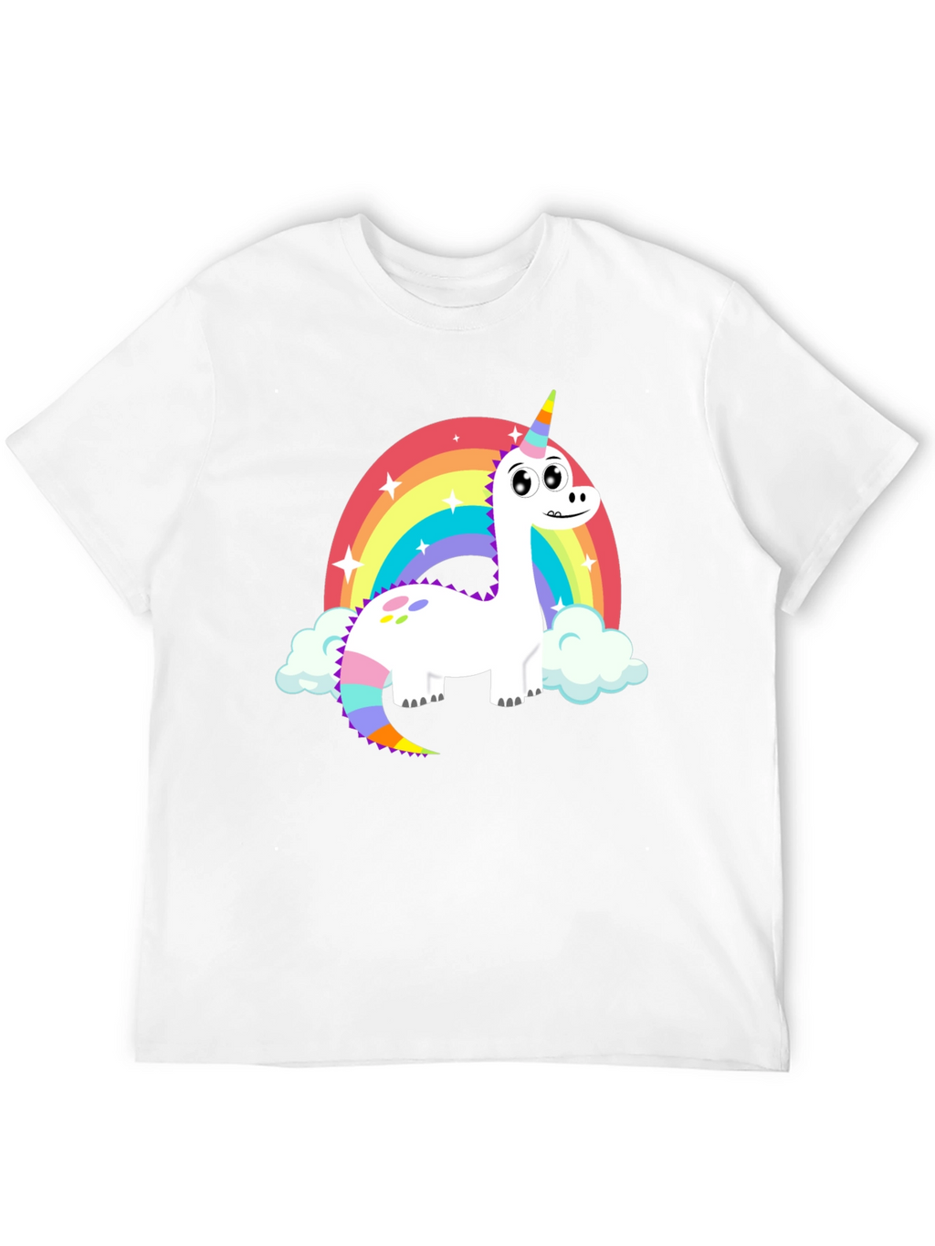 Rainbow Dinosaur Unicorn T-Shirt