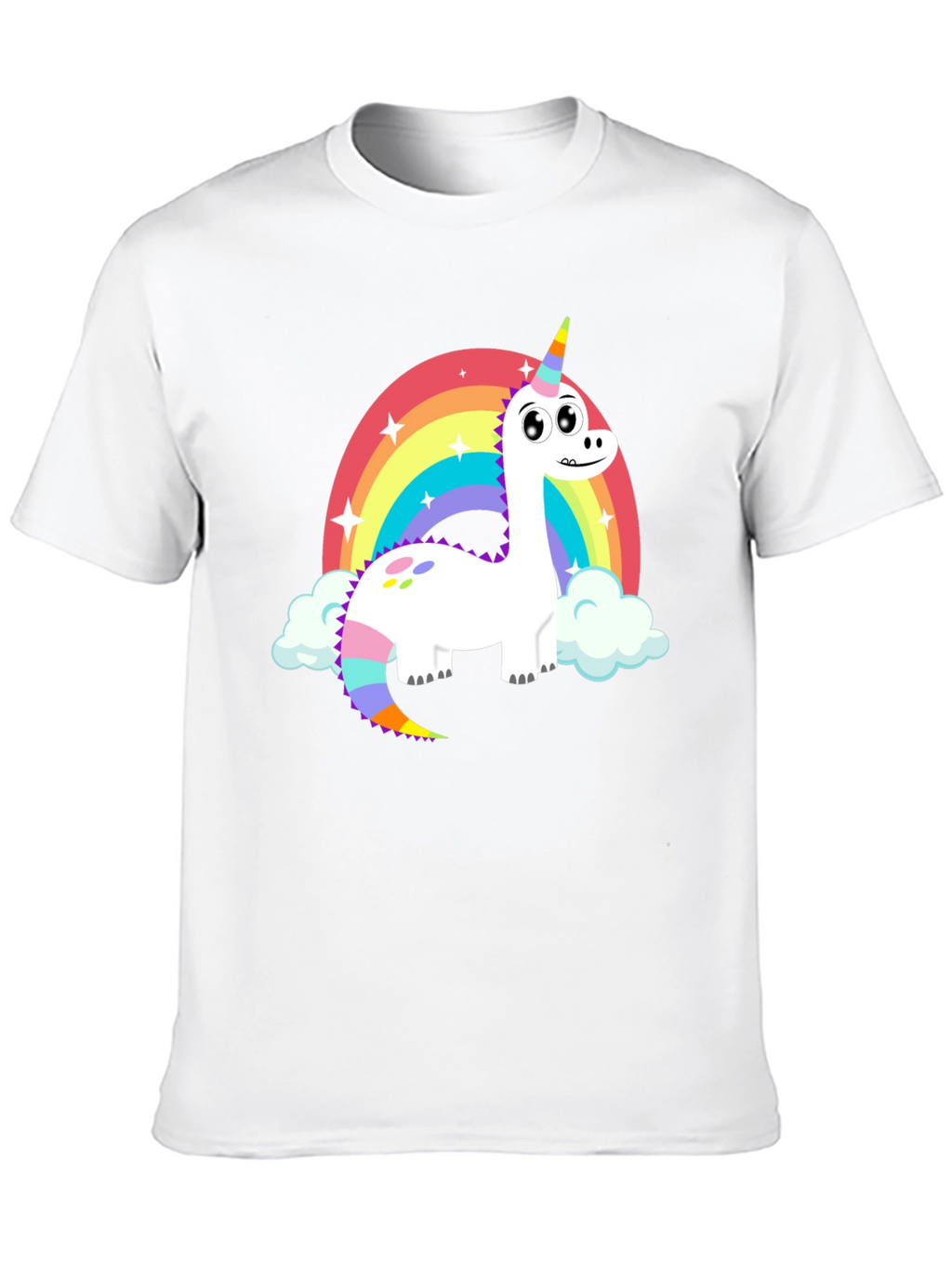 Rainbow Dinosaur Unicorn T-Shirt