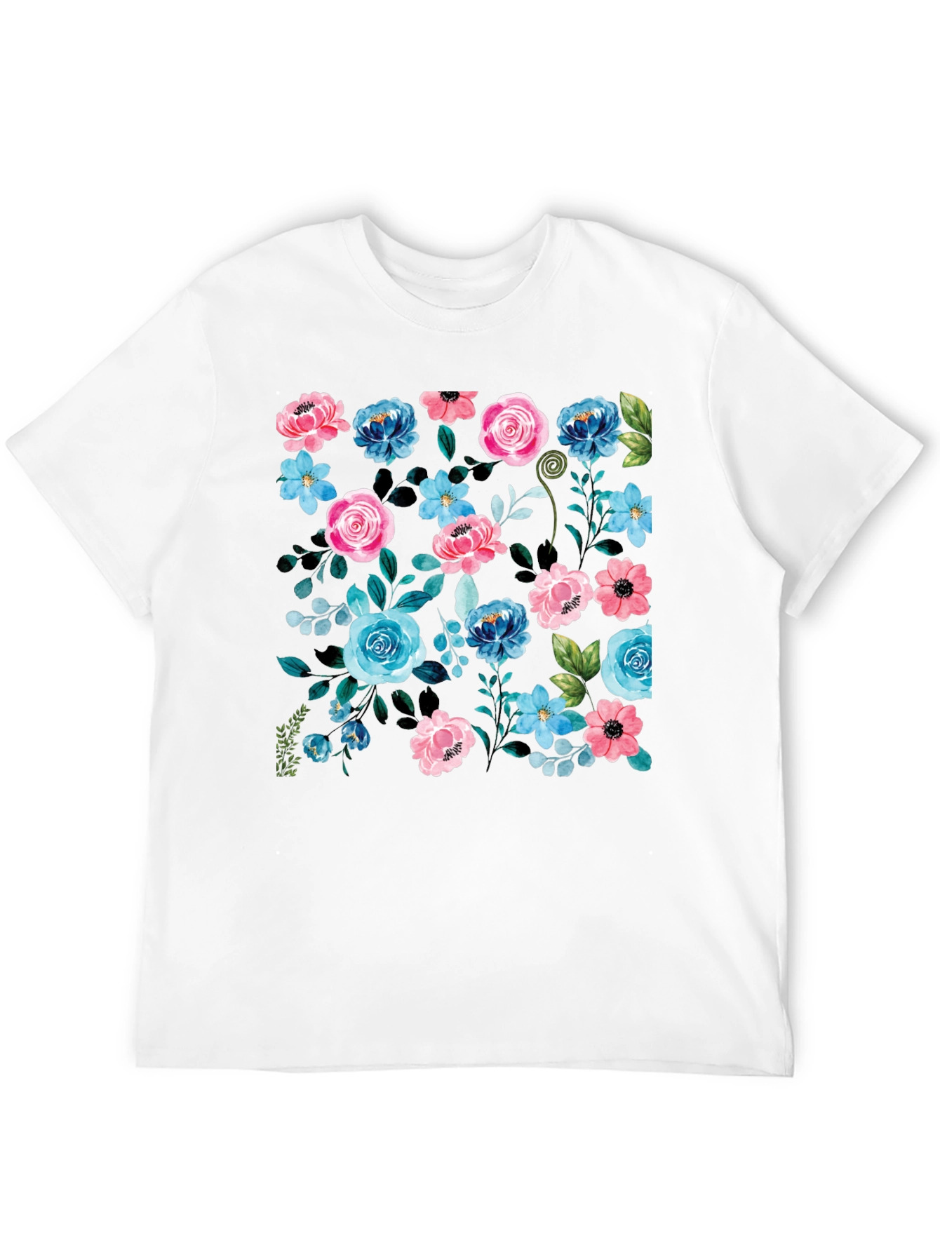 Floral Print T-Shirt - Stylish and Comfortable