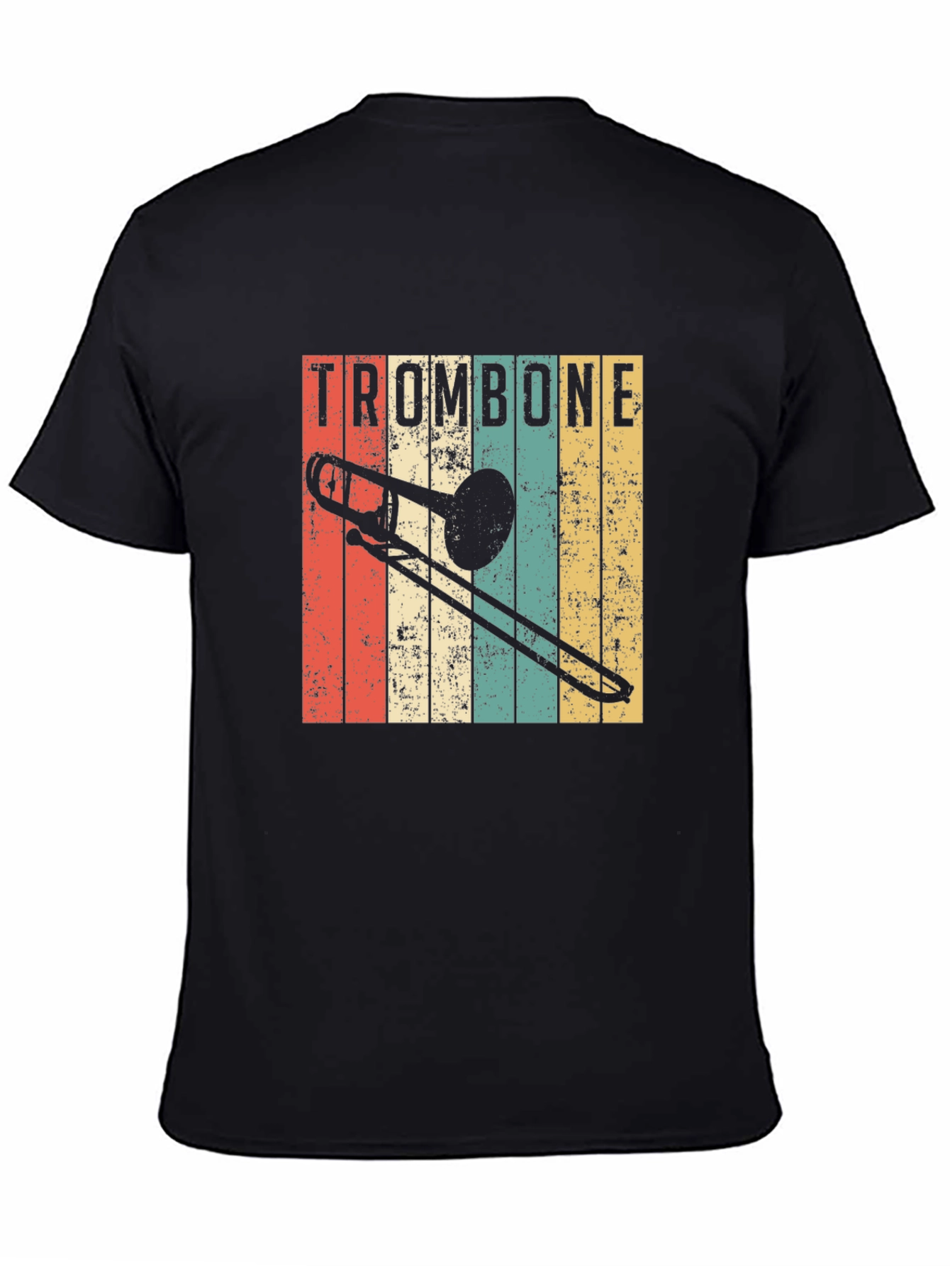 Retro Trombone T-Shirt - Vintage Music Lover Tee
