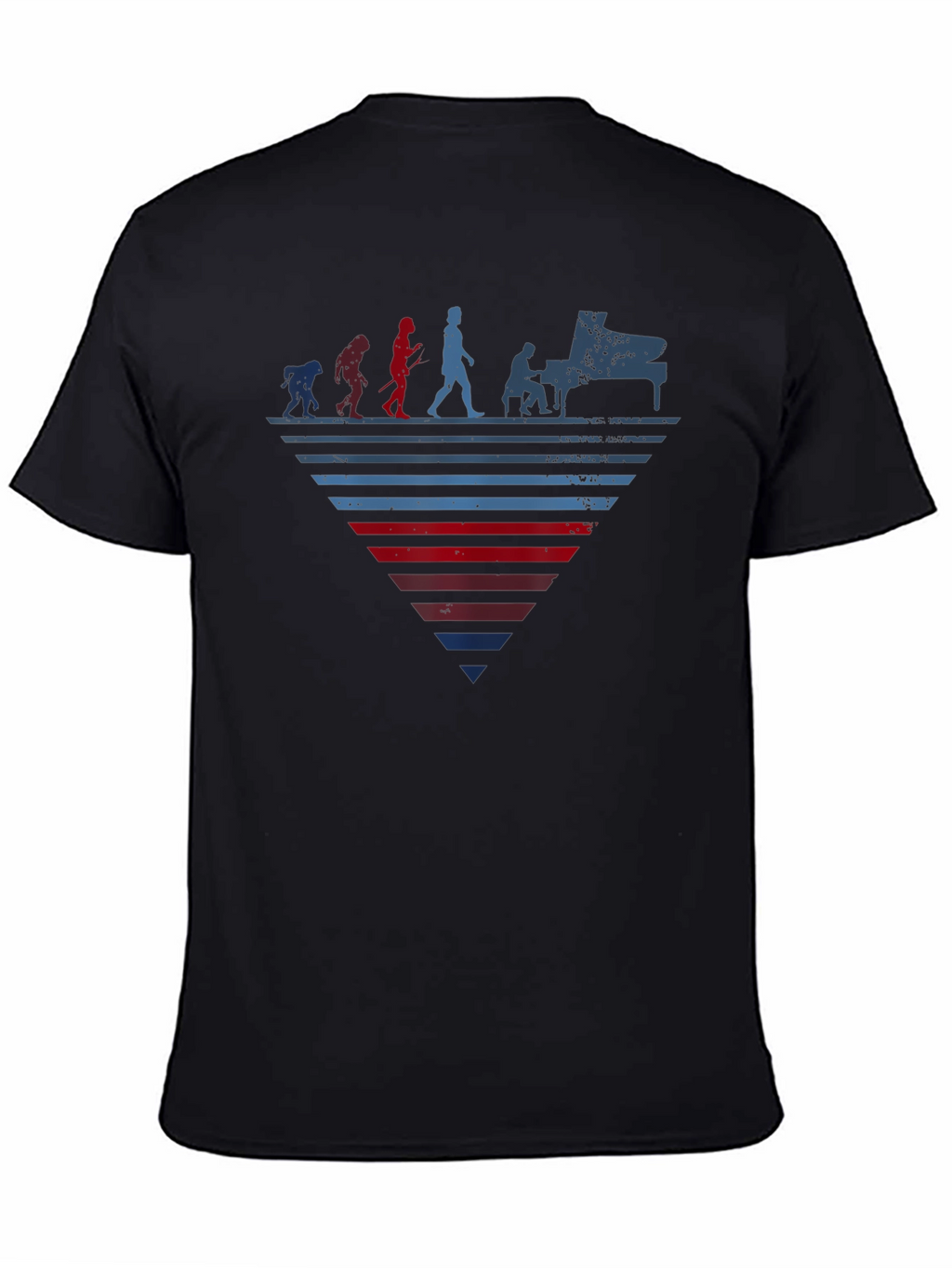 Piano Evolution Graphic Tee - Musician T-Shirt
