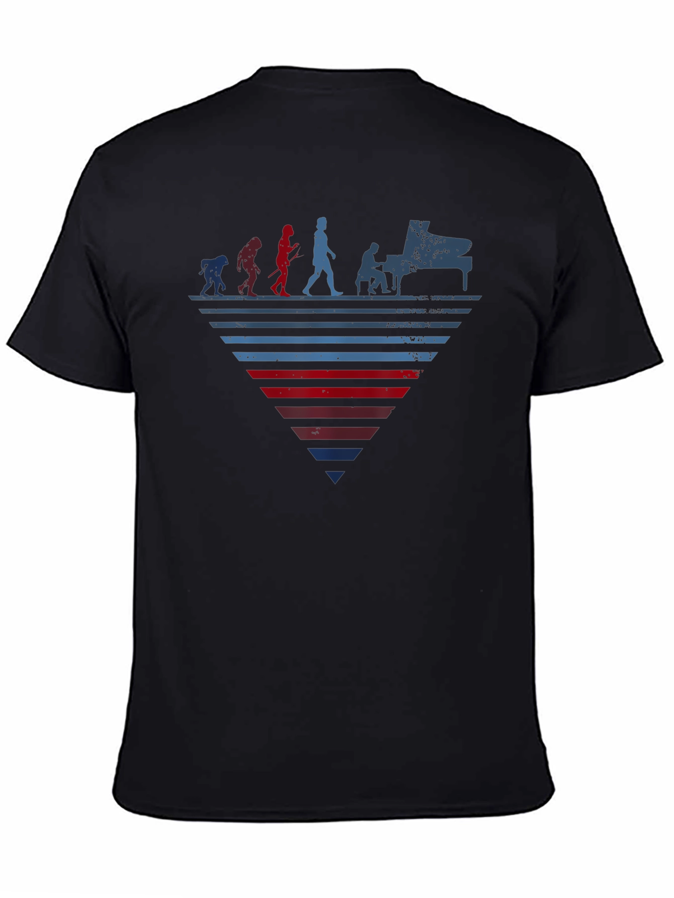 Piano Evolution Graphic Tee - Musician T-Shirt