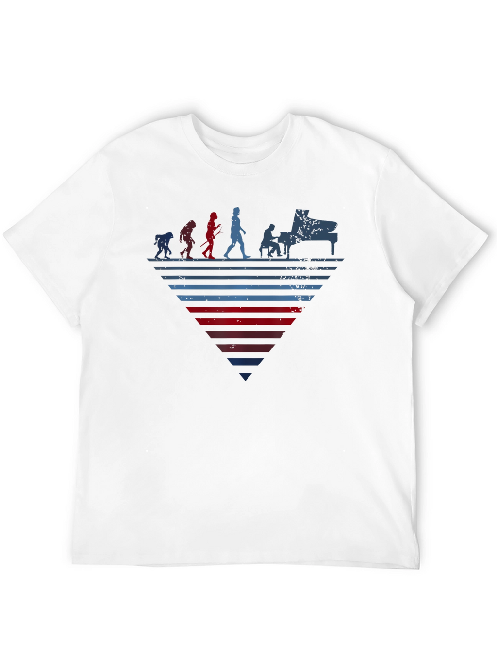 Piano Evolution Graphic Tee - Musician T-Shirt