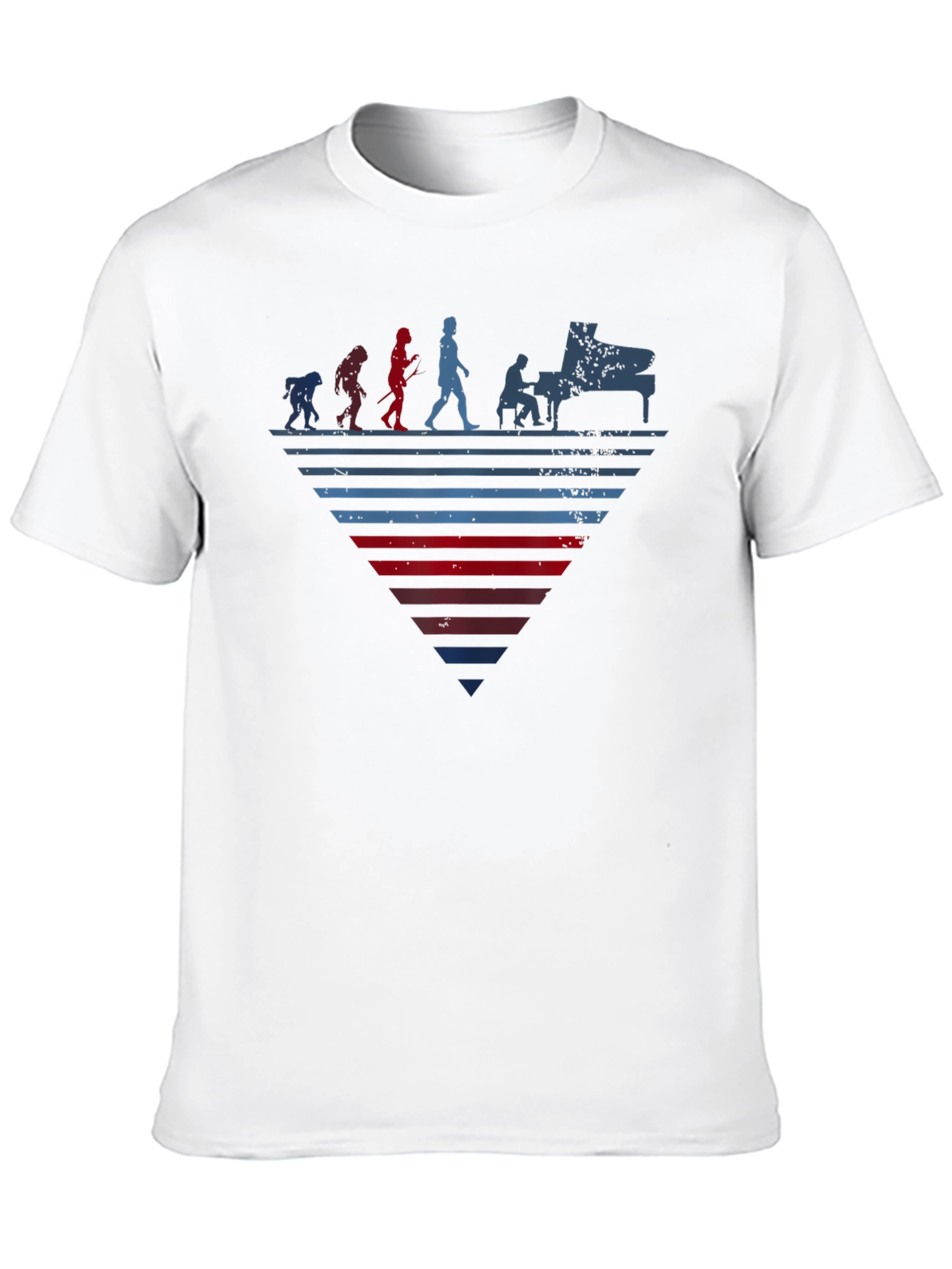 Piano Evolution Graphic Tee - Musician T-Shirt
