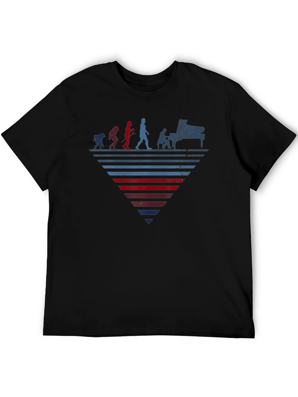 Piano Evolution Graphic Tee - Musician T-Shirt