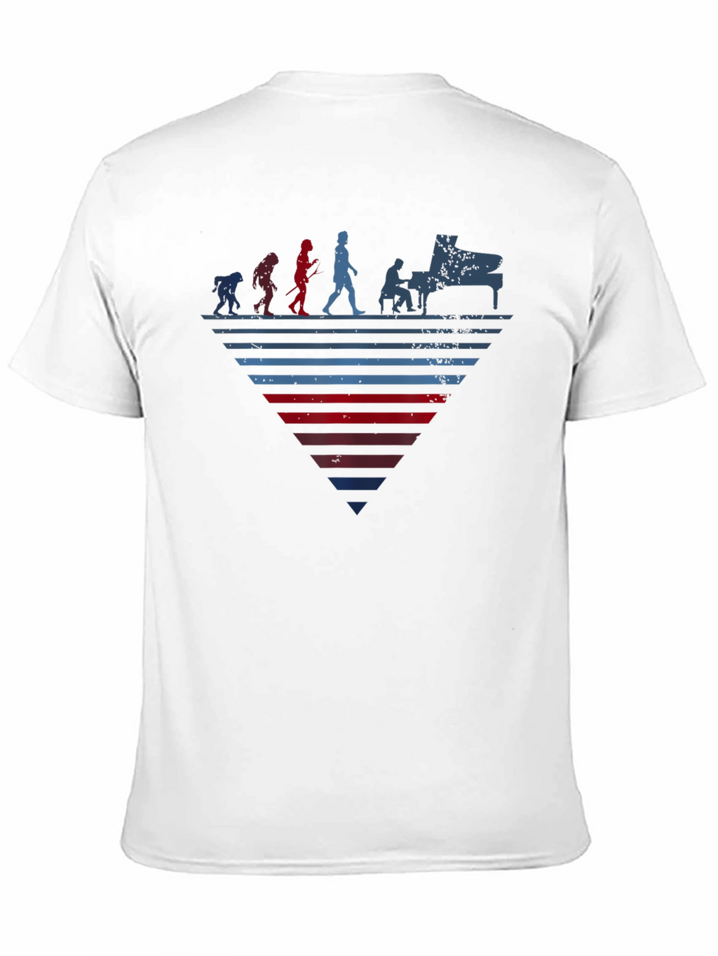 Piano Evolution Graphic Tee - Musician T-Shirt