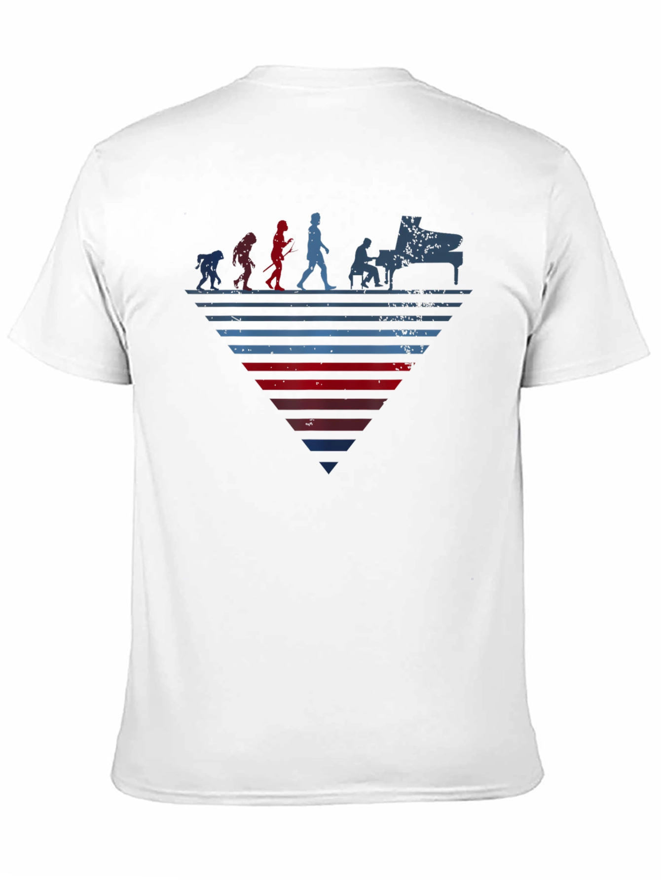 Piano Evolution Graphic Tee - Musician T-Shirt