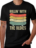 Rollin With The Oldies Skateboard Graphic Tee