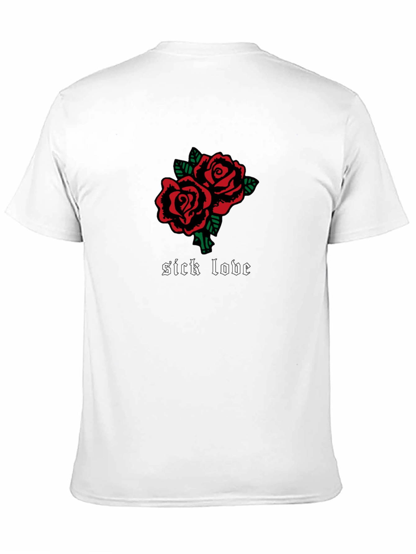 Sick Love Roses Graphic Tee - Gothic Inspired