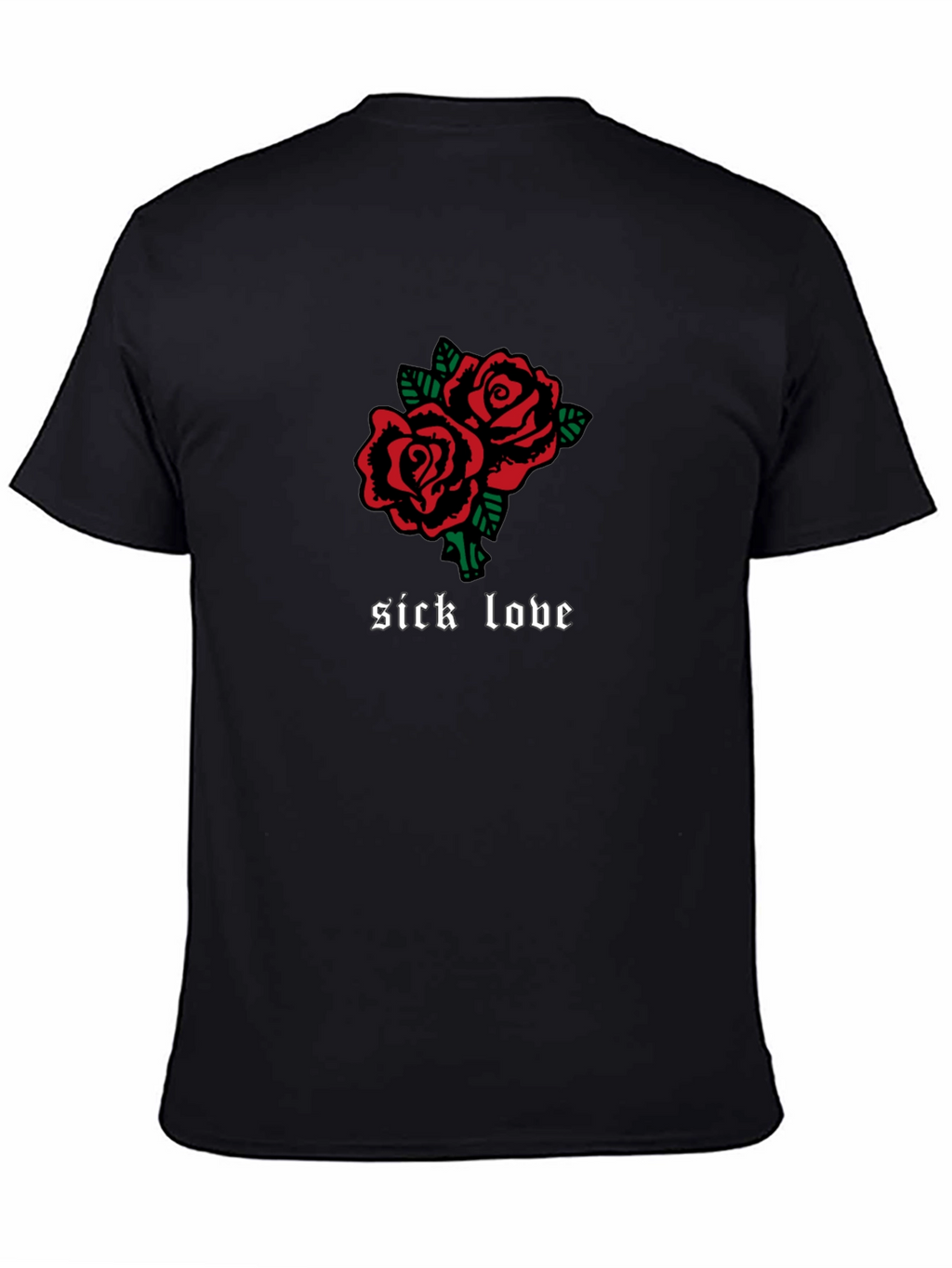 Sick Love Roses Graphic Tee - Gothic Inspired