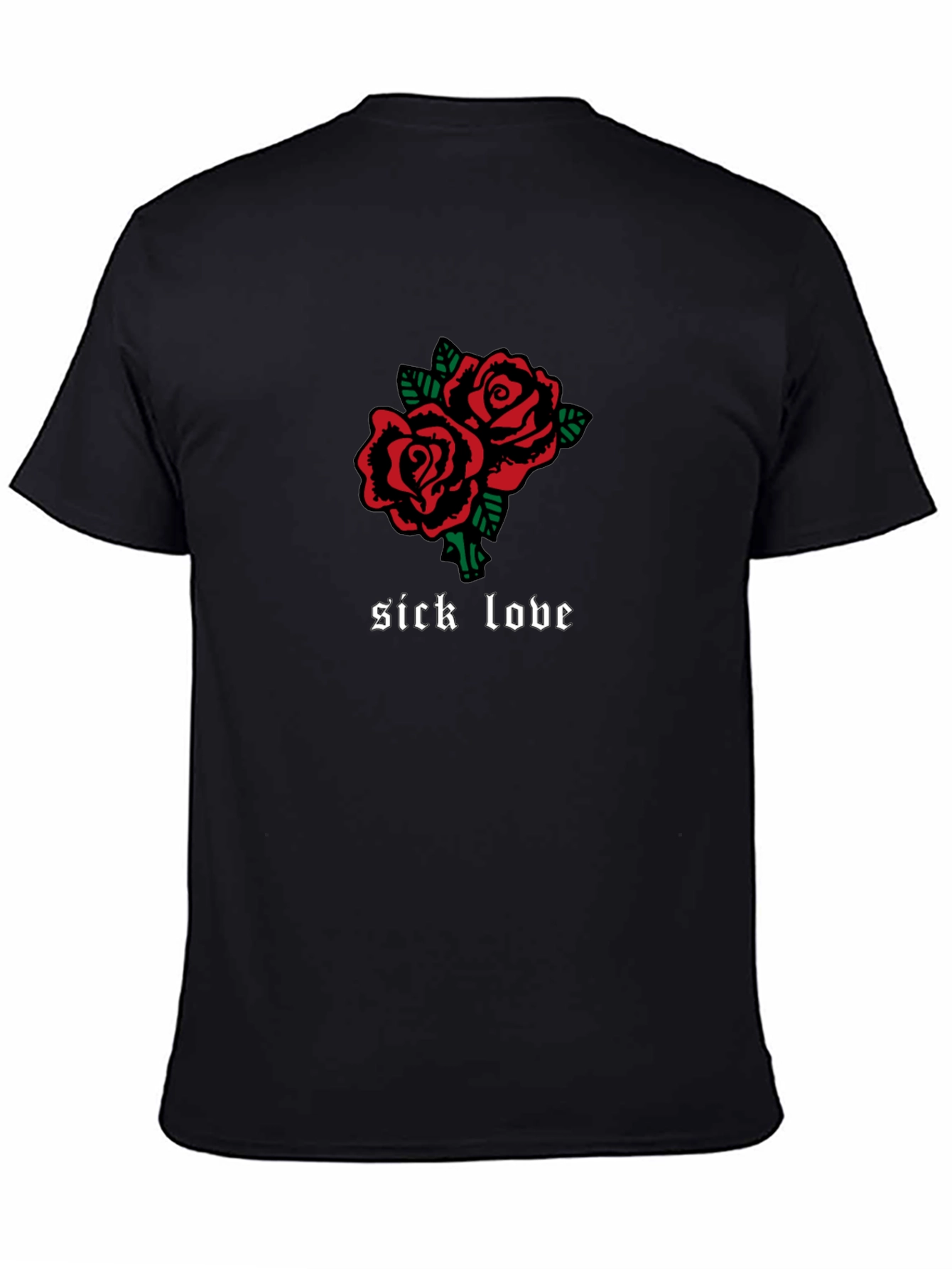 Sick Love Roses Graphic Tee - Gothic Inspired