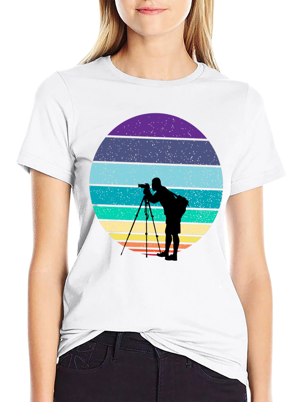 Photographer Retro Sunset T-Shirt