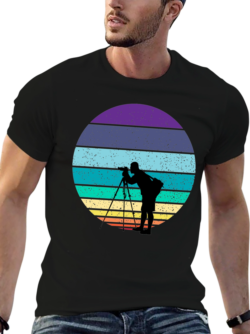 Photographer Retro Sunset T-Shirt