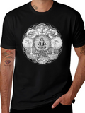 Mandala Graphic Tee - Mens Black T-Shirt