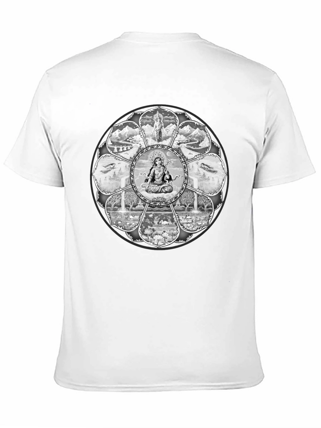 Mandala Graphic Tee - Mens Black T-Shirt