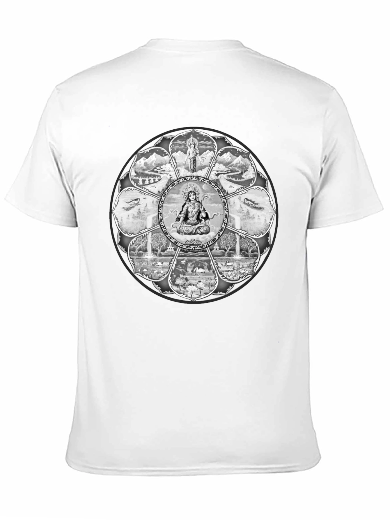 Mandala Graphic Tee - Mens Black T-Shirt