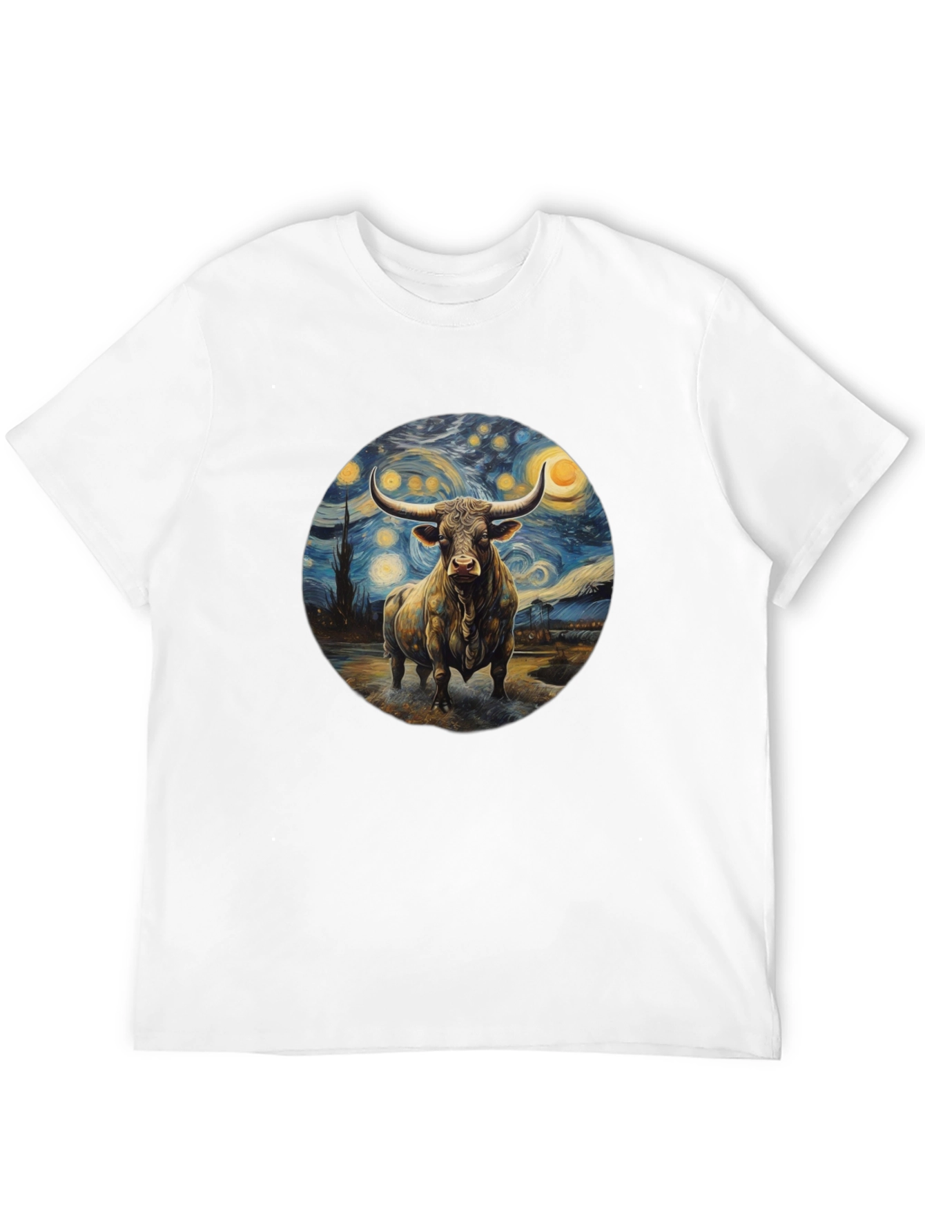 Starry Bull Black T-Shirt