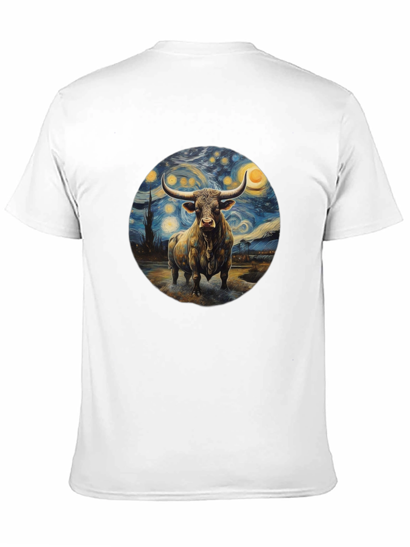 Starry Bull Black T-Shirt