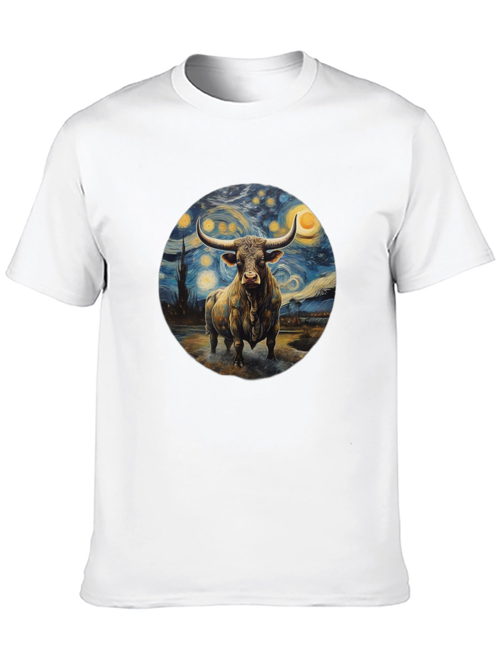 Starry Bull Black T-Shirt