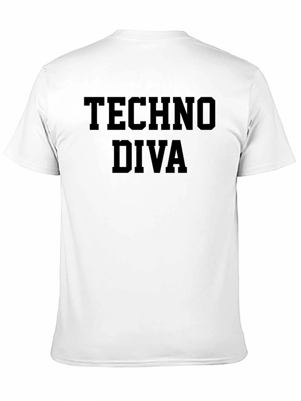 Techno Diva Black Graphic T-Shirt
