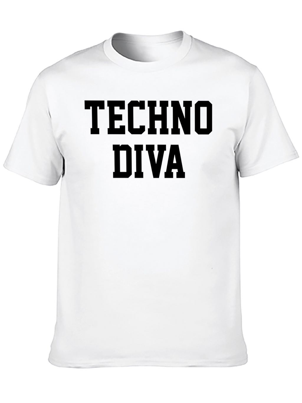 Techno Diva Black Graphic T-Shirt
