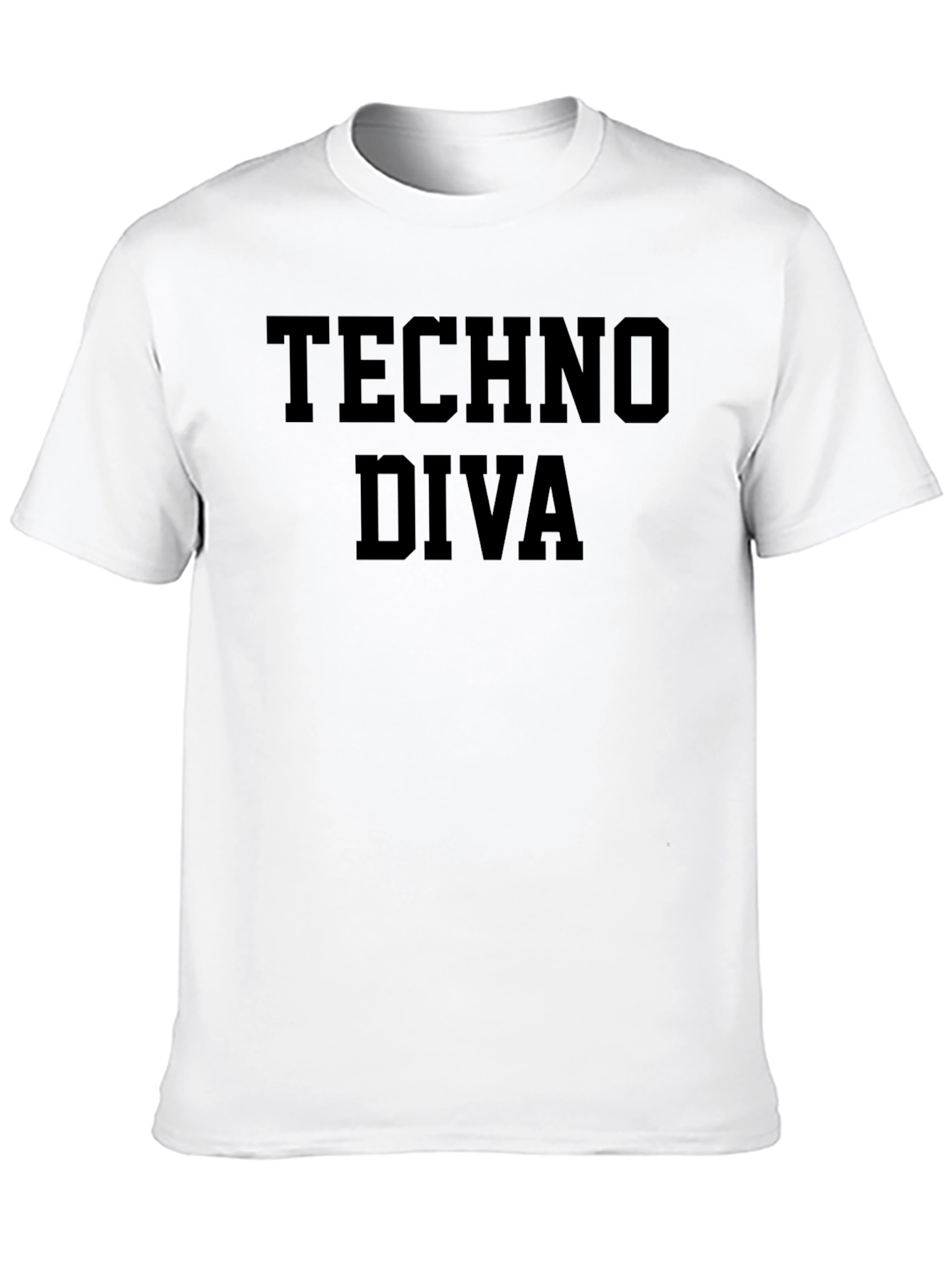 Techno Diva Black Graphic T-Shirt