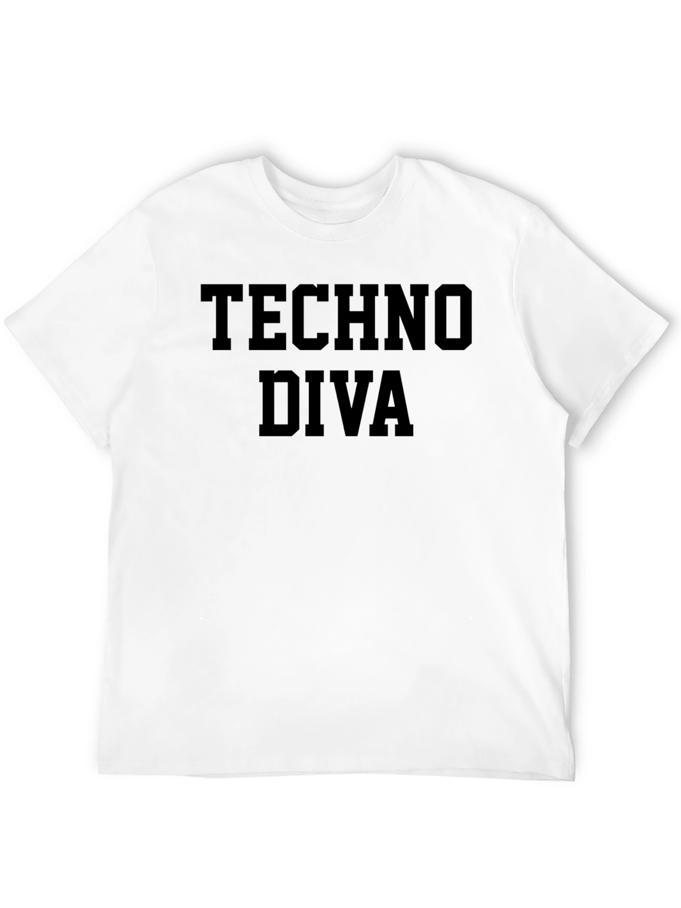 Techno Diva Black Graphic T-Shirt